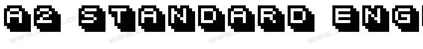 A2 Standard Engraved字体转换